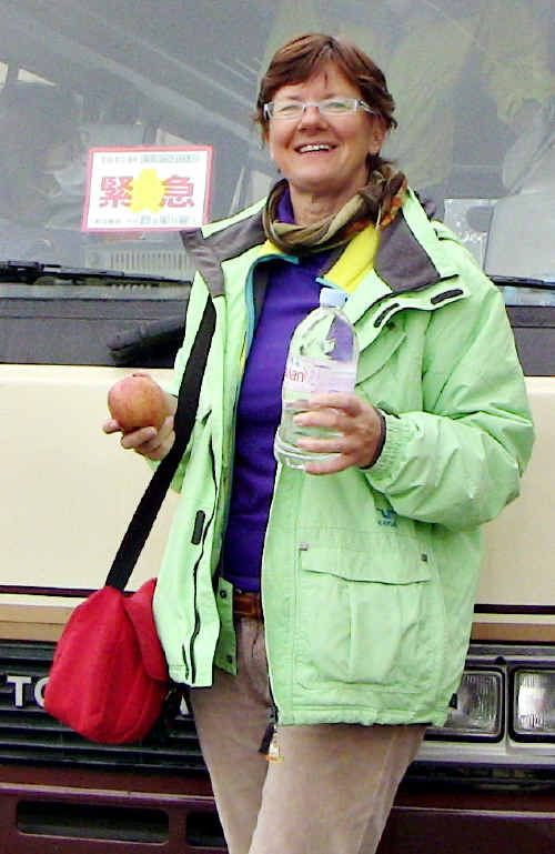 AMAZING TRIP: Deirdre Smith and her partner travelled to within 53km of the damaged nuclear reactor at Fukushima to offer their assistance. Photo supplied AMAZING TRIP: Deirdre Smith and her partner travelled to within 53km of the damaged nuclear reactor at Fukushima to offer their assistance. Photo supplied